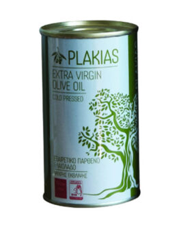 Grecka Oliwa z oliwek z pierwszego tłoczenia Extra Virgin Plakias 250ml puszka