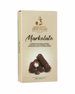Markolato – Rurka waflowa z kremem espresso 150 g