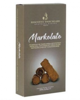 Markolato – Rurka waflowa z kremem orzechowym 170 g