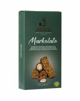 Markolato – Rurka waflowa z kremem z masła orzechowego 170 g